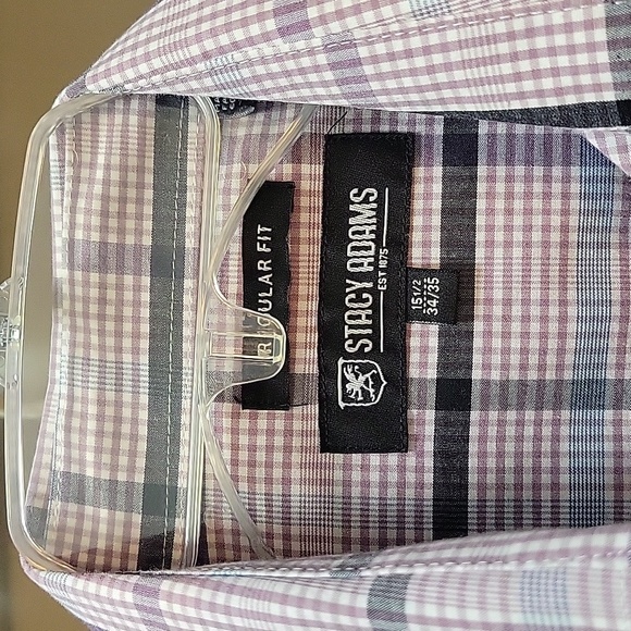 Stacy Adam's dress shirt with French cuff and button hider - Picture 3 of 3